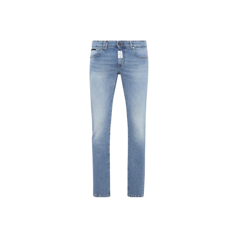 PHILIPP PLEIN Super Fit Logo-plaque Skinny Jeans-0