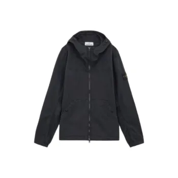 STONE ISLAND Zip Up Hooded Overshirt