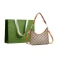 Checkerboard-Yellow & Khaki+Shopping Bag