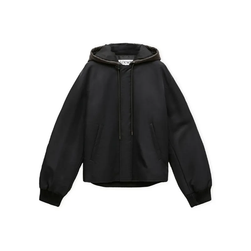LOEWE Hooded Bomber Jacket-0