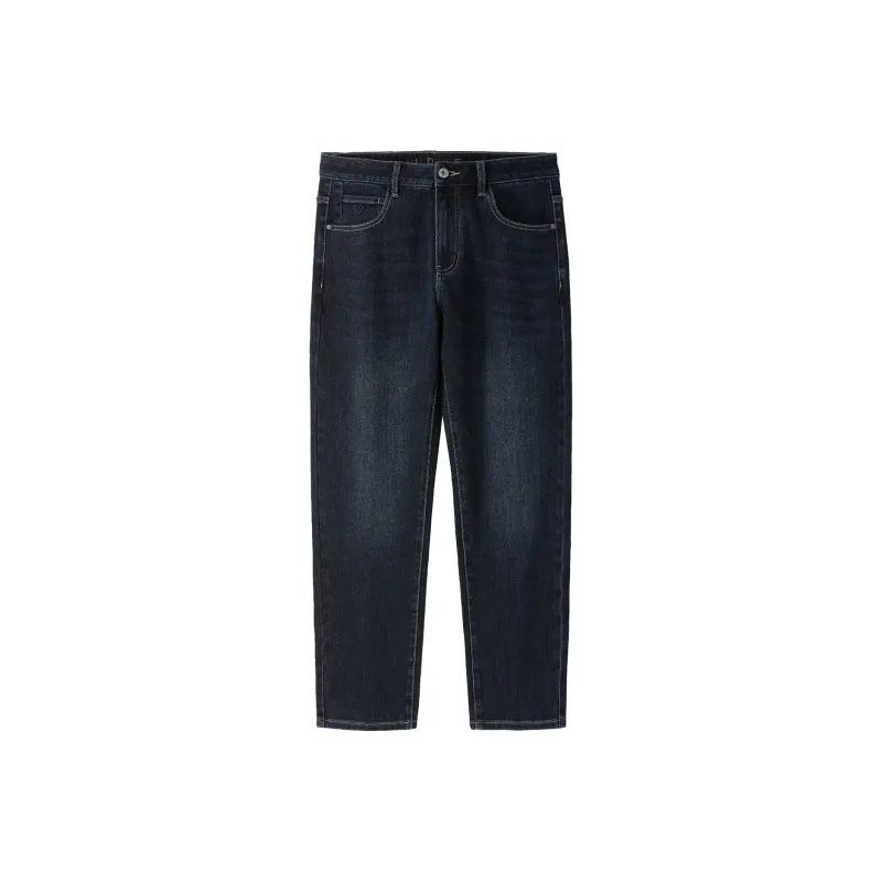 HLA Jeans Men Blue Gray Denim Gradient Dark 4C-0