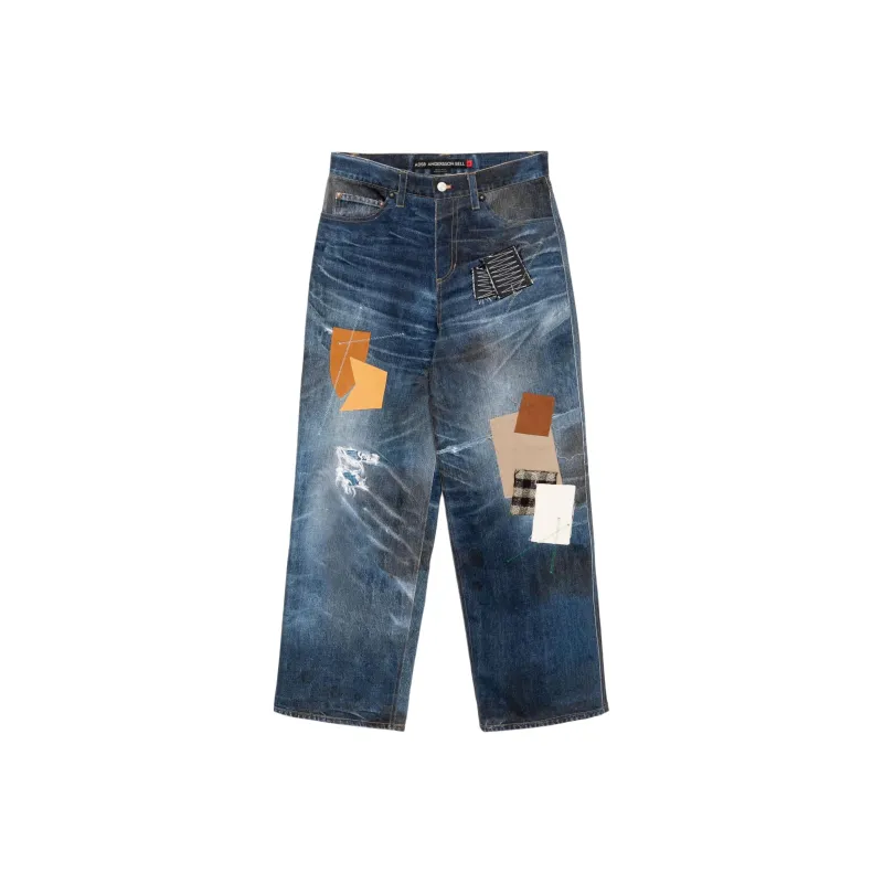 ANDERSSON BELL Patchwork Printed Jeans-0