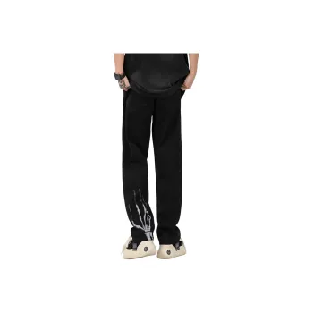 PAINT STAIN Jeans Unisex Black