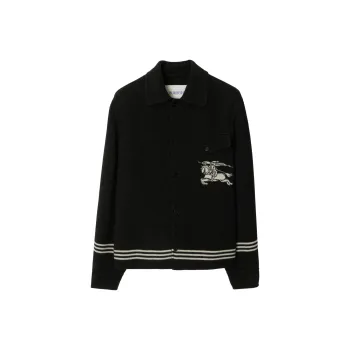 Burberry Ekd Motif Long Sleeved Jacket