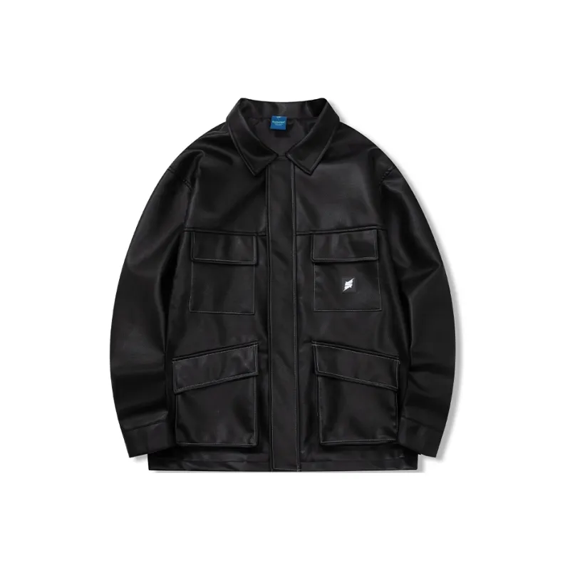 Suamoment American Casual Loose Fit Top Coat Jacket Unisex-8