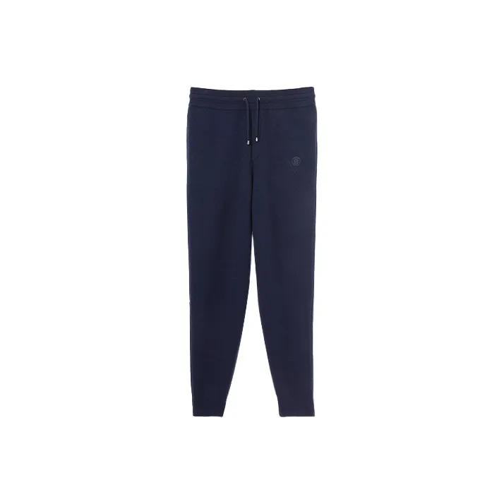Burberry Embroidered Monogram Cashmere Track Pants-0