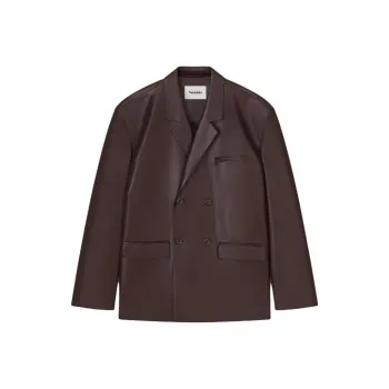 NANUSHKA Gabriel Faux-leather Blazer