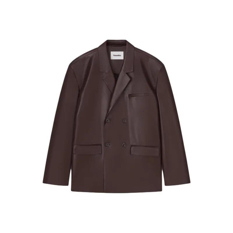 NANUSHKA Gabriel Faux-leather Blazer-0