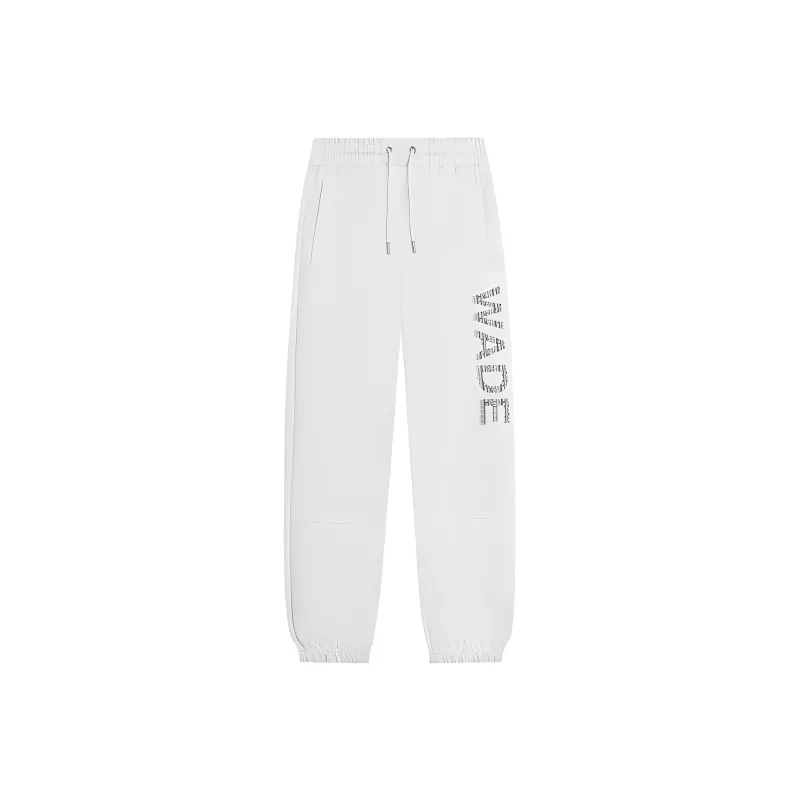 LINING Wade Collection Knitted Sweatpants Men White-0