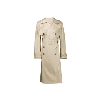 Valentino Trench Coats Men Khaki