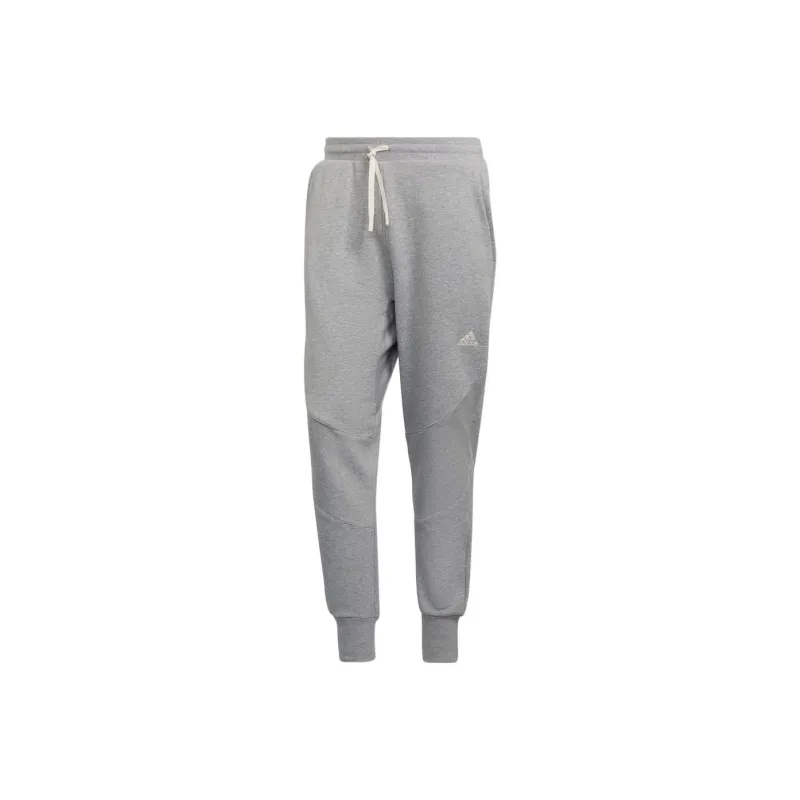Adidas Knitted Sports Pants Men's Gray-0