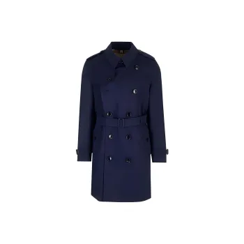 Burberry Kensington Double Breasted Belted Trench Coat