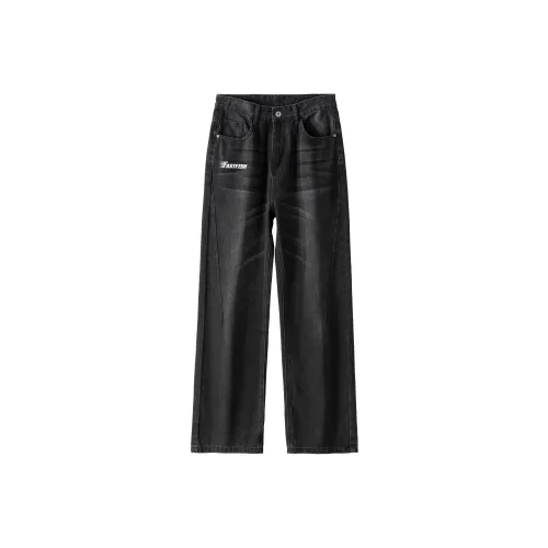 FASTFISH Casual Pants Unisex Khaki Black