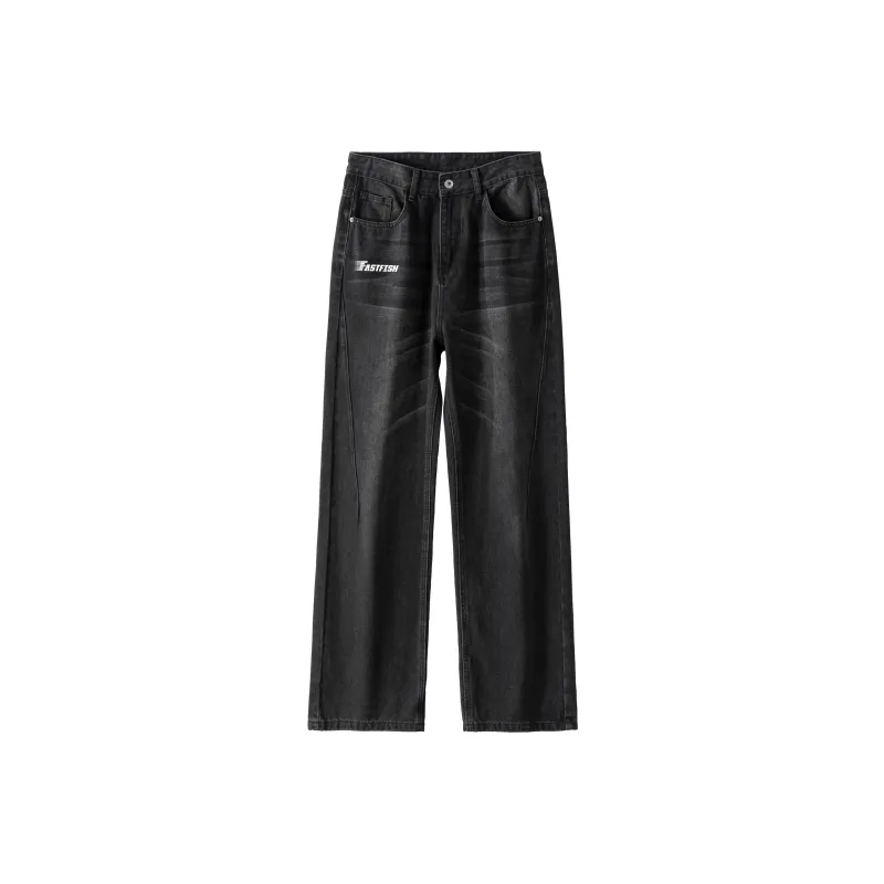 FASTFISH Jeans Unisex Black-0