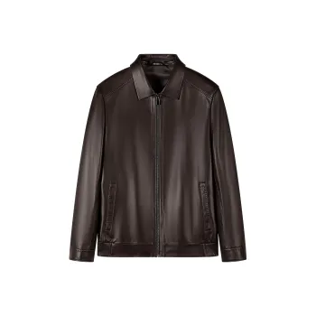 SEVEN Genuine Leather Leather Jacket Men's