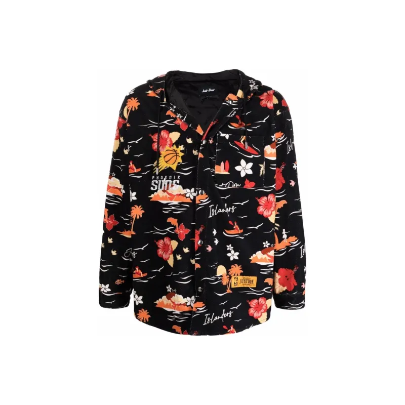 Just Don Graphic print Hooded Jacket-0