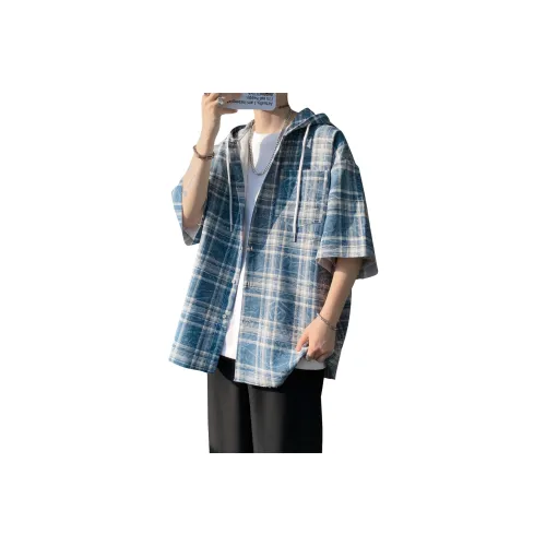 MARK WAFFLE Shirts Unisex Blue