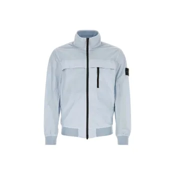 STONE ISLAND Logo Patch Zip Up Jacket
