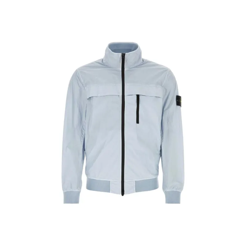 STONE ISLAND Logo Patch Zip Up Jacket-0