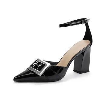 Varib Chunky Heel High Heels 8cm Women's