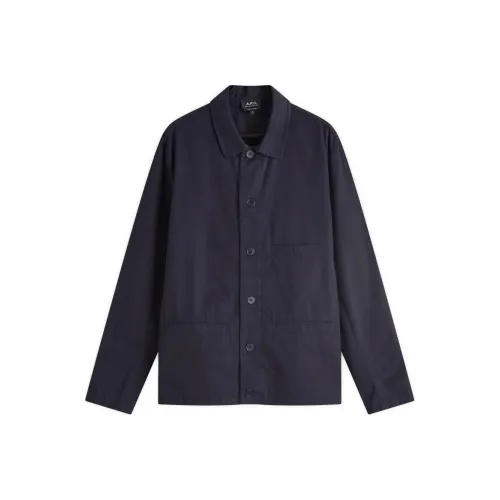 A.P.C We11done jackets Coats Men's Dark Marine Blue