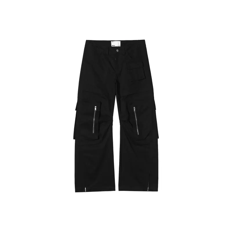 R69 Wide Leg Moderate Casual Pants Unisex-5