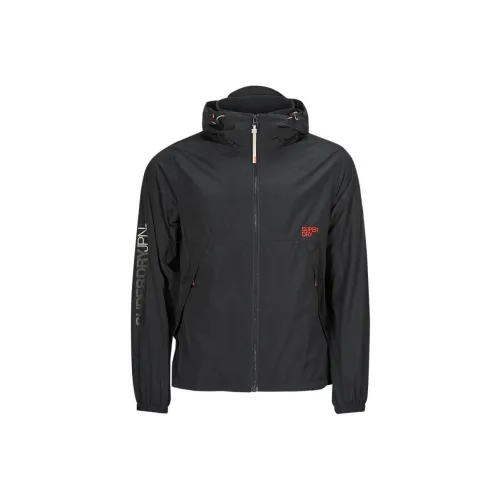 SUPERDRY Trench Coat Men's Black