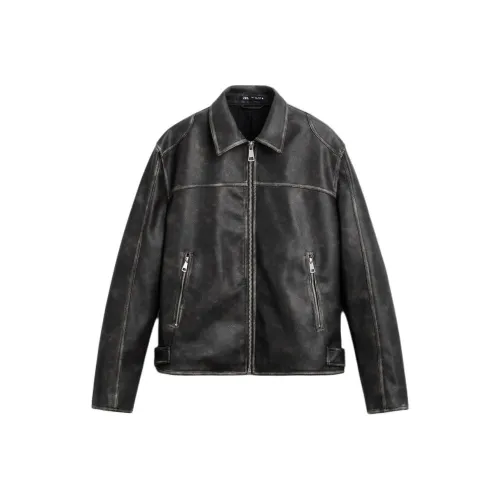 ZARA Jackets & Coats Men's Black