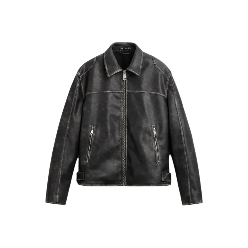 ZARA Jackets & Coats Men's Black-0