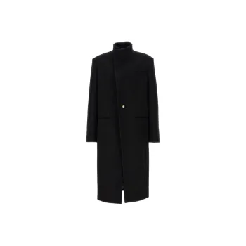 BALMAIN Trench Coat Men's Black