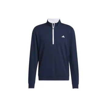 Adidas Lightweight Half-Zip Top Jackets Coats Men's Dark Blue