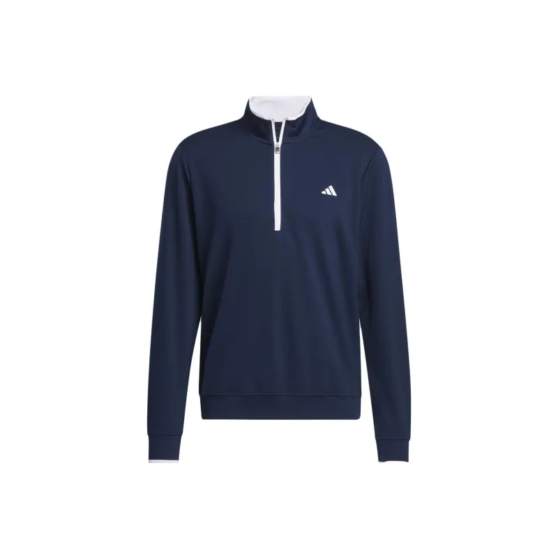 Adidas Lightweight Half-Zip Top Jackets Coats Men's Dark Blue-0