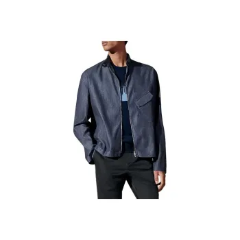 HERMES SS24 Jackets Coats Men's Indigo