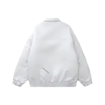 RVANGUARD Leather Jacket Unisex White