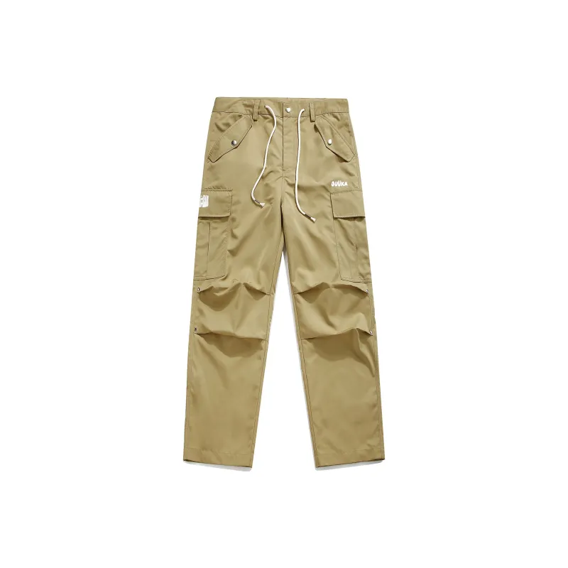 Guuka Cargo Pants Men Dark Khaki-0
