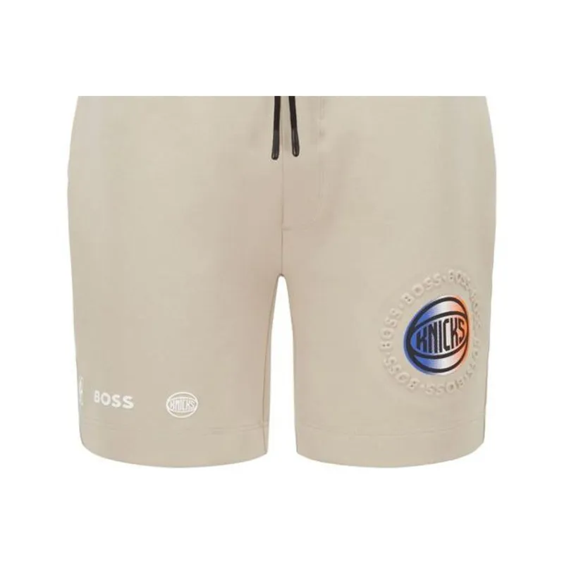 Nba X HUGO BOSS HUGO BOSS X NBA Casual Shorts Men Beige-4