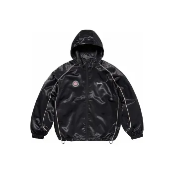 Supreme Satin Hooded Track Jacket
