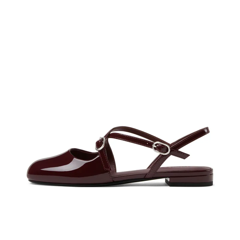CHARLES&KEITH Small Ck One Strap Sandals 2.2cm Women's-8