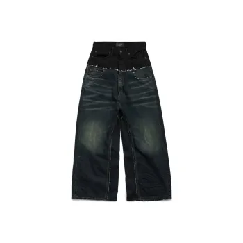 Balenciaga Jeans Loose Fit Style Unisex Black