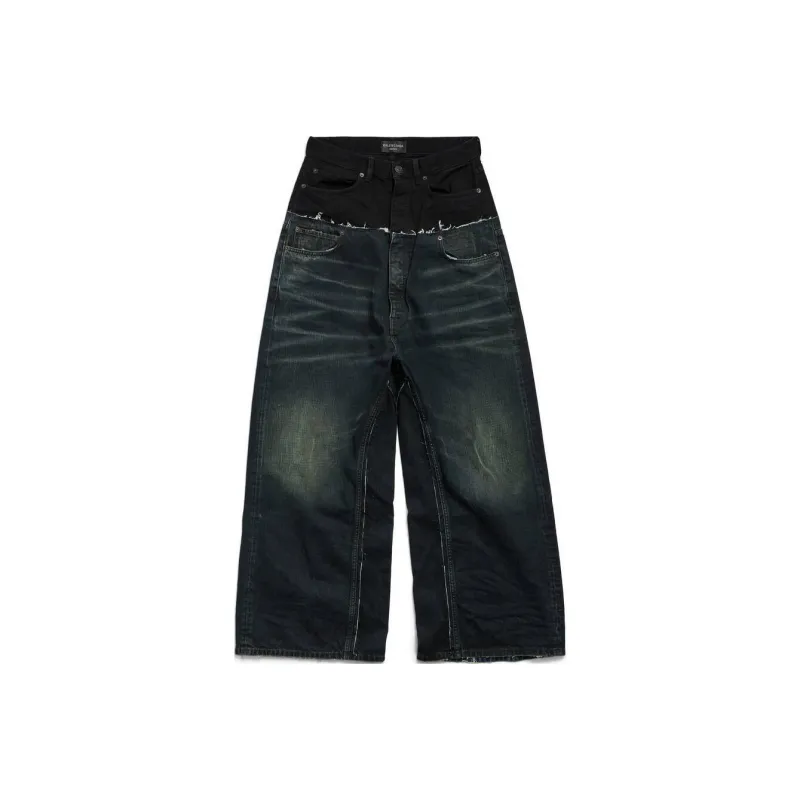 Balenciaga Jeans Loose Fit Unisex Black-0
