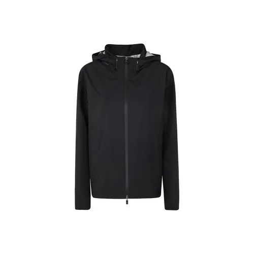 HERNO Zip Up Hooded Laminar Windbreaker Jacket