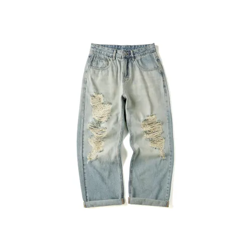 FAIRWHALE Jeans Unisex Light Blue
