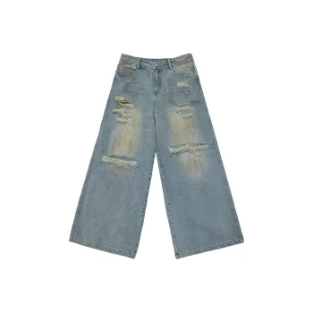 JHYQ Jeans Unisex Blue