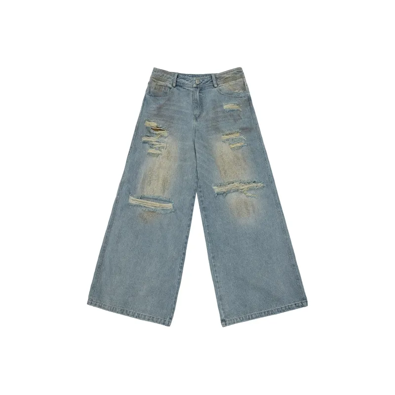 JHYQ Jeans Unisex Blue-0