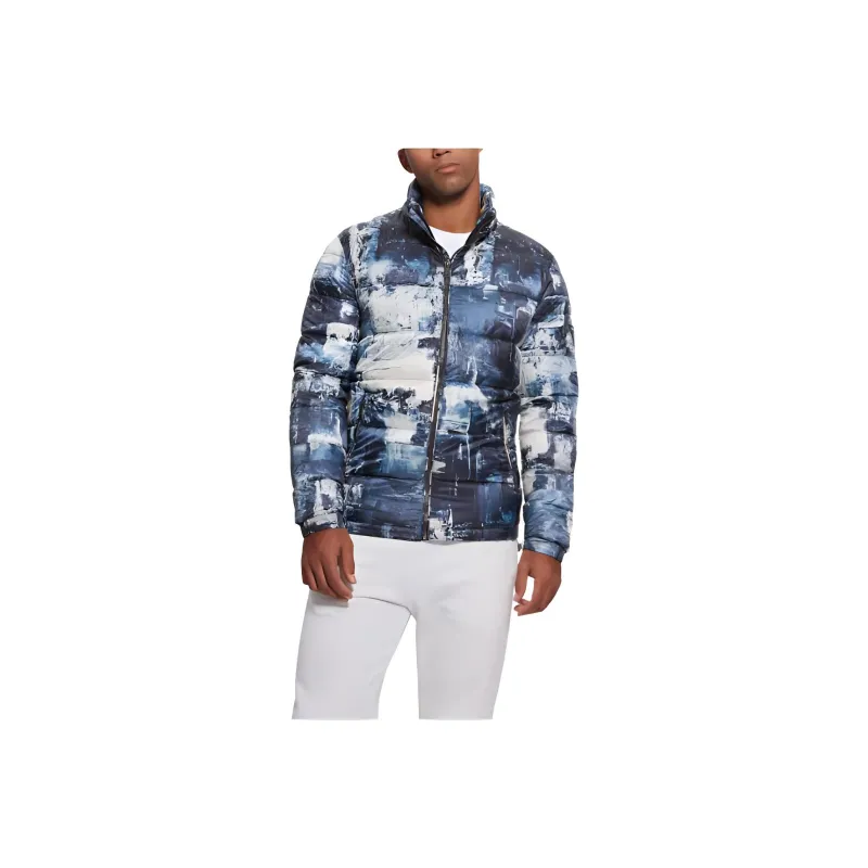 GUESS Eco Ultra-Lightweight Puffer Jacket Jackets Coats Men's Blue-0