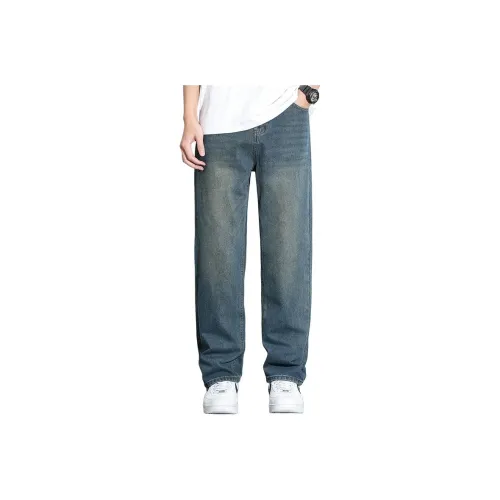 【dme】 Jeans Unisex Vintage Blue