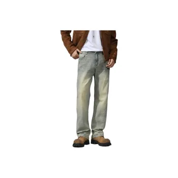 DABAISHA Jeans Men's Yellow Mud