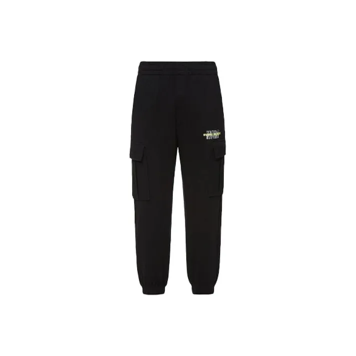 EVISU Knitted Sweatpants Men Black-0