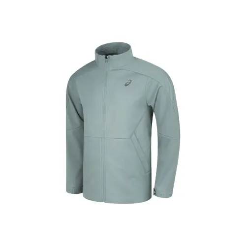 Asics FW24 Jackets Coats Men's Gray Green