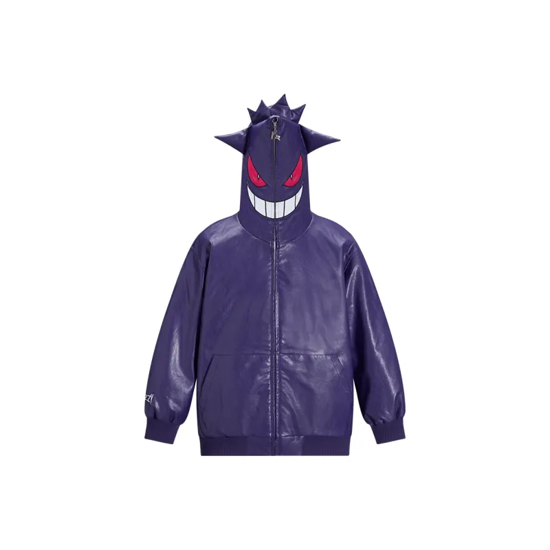KAKAZZY Leather Jackets Unisex Purple-0